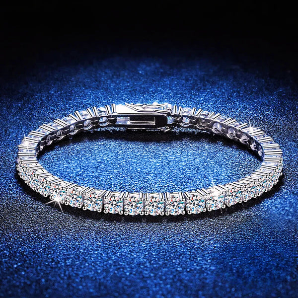 Qiva™ Real 3MM D VVS Moissanite Tennis Bracelet